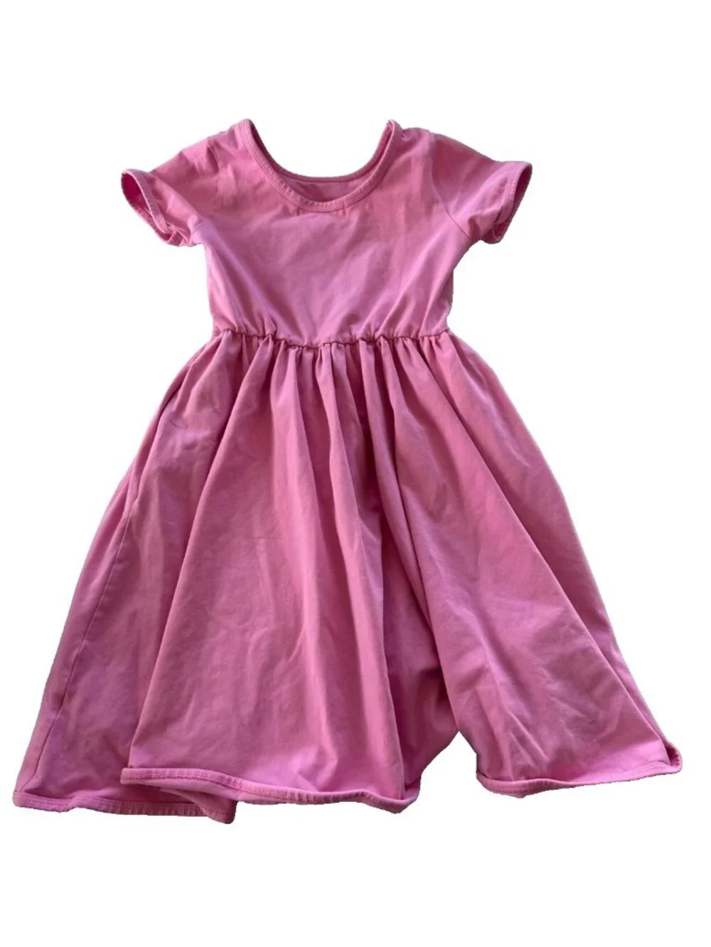 Little Stocking Co Girlhood Size 8 Pink Twirl Dress Pockets